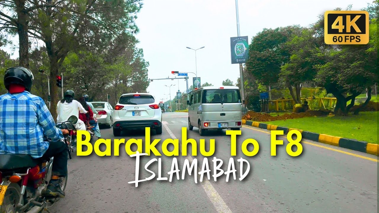 🇵🇰 The MOST INCREDIBLE Barakahu To F8 Islamabad Driving Tour in 4K 60FPS