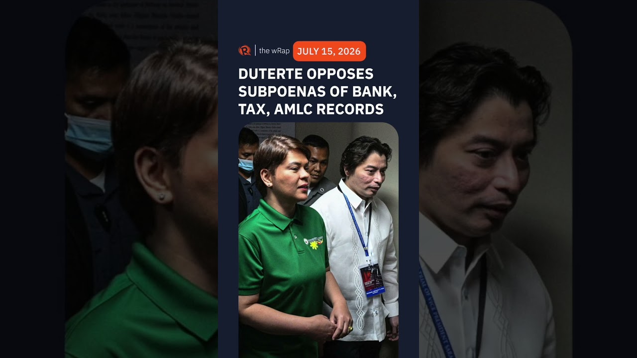 Today&rsquo;s headlines: Sara Duterte impeachment, Marine biology, Bea Alonzo | The wRap | July 15, 2026