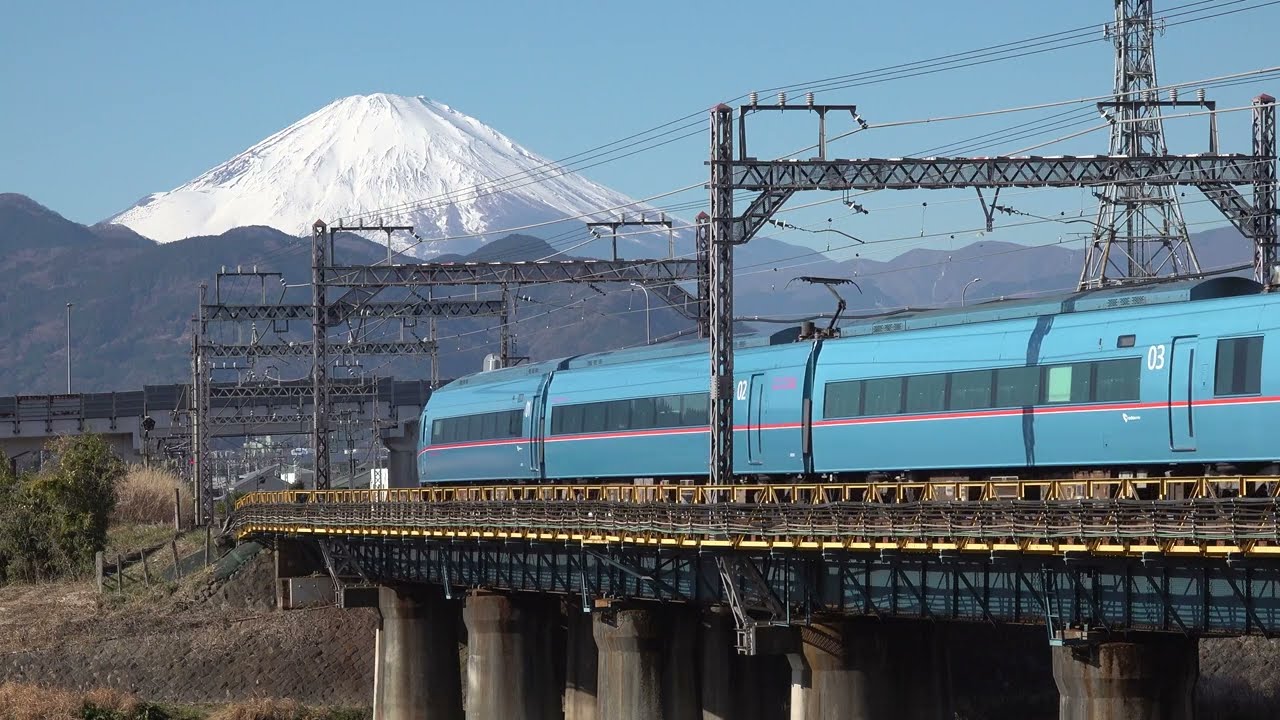 【4K定点撮影】小田急電鉄60000形MSE（小田原線・渋沢〜新松田）