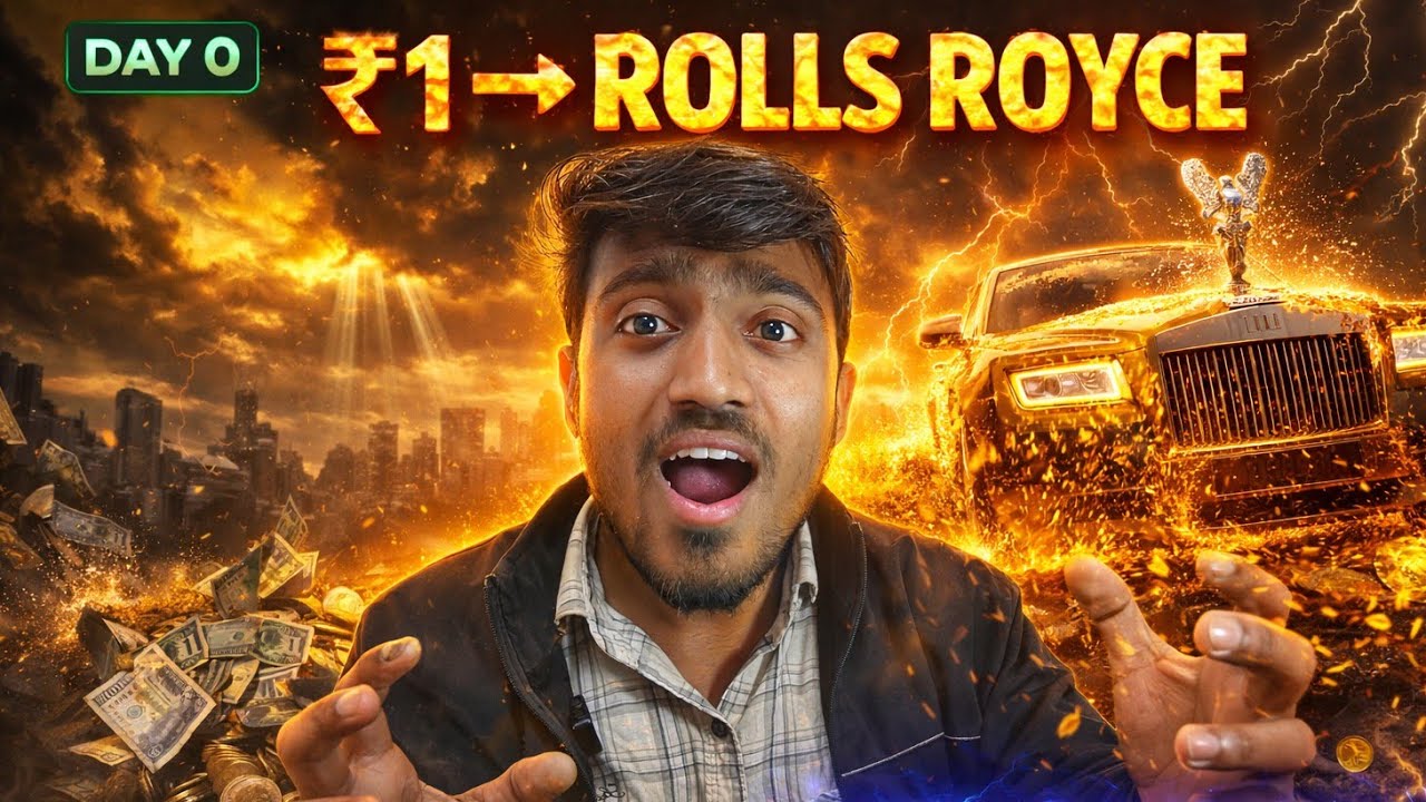 Starting With ₹1 Until We Buy a Rolls-Royce 🚀 | Day 0