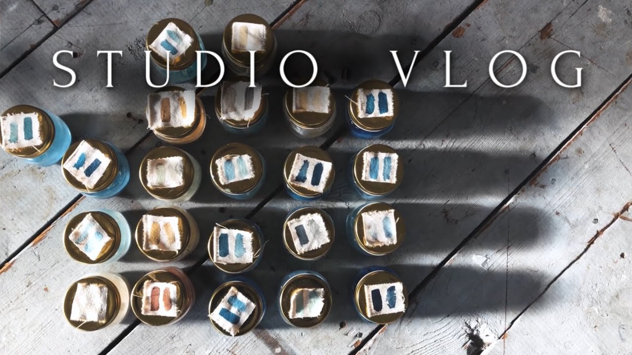 STUDIO VLOG 01 | Mixing Paint (Homemade Fluid Acrylics) | ALEX CURLEY