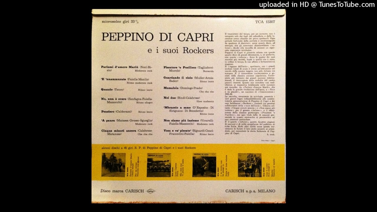 Peppino Di Capri E I Suoi Rockers – I' te vurria vasà