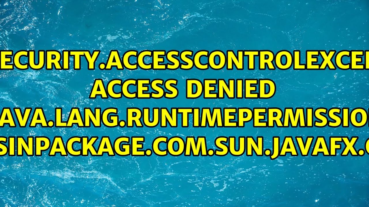 access denied (