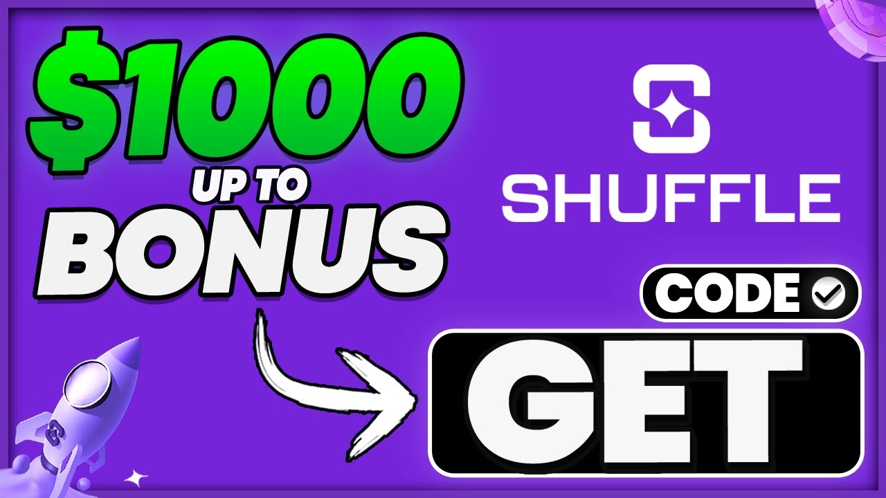 SHUFFLE PROMO CODE | BONUS 100% UP TO $1000 - Code: GET (referral code)