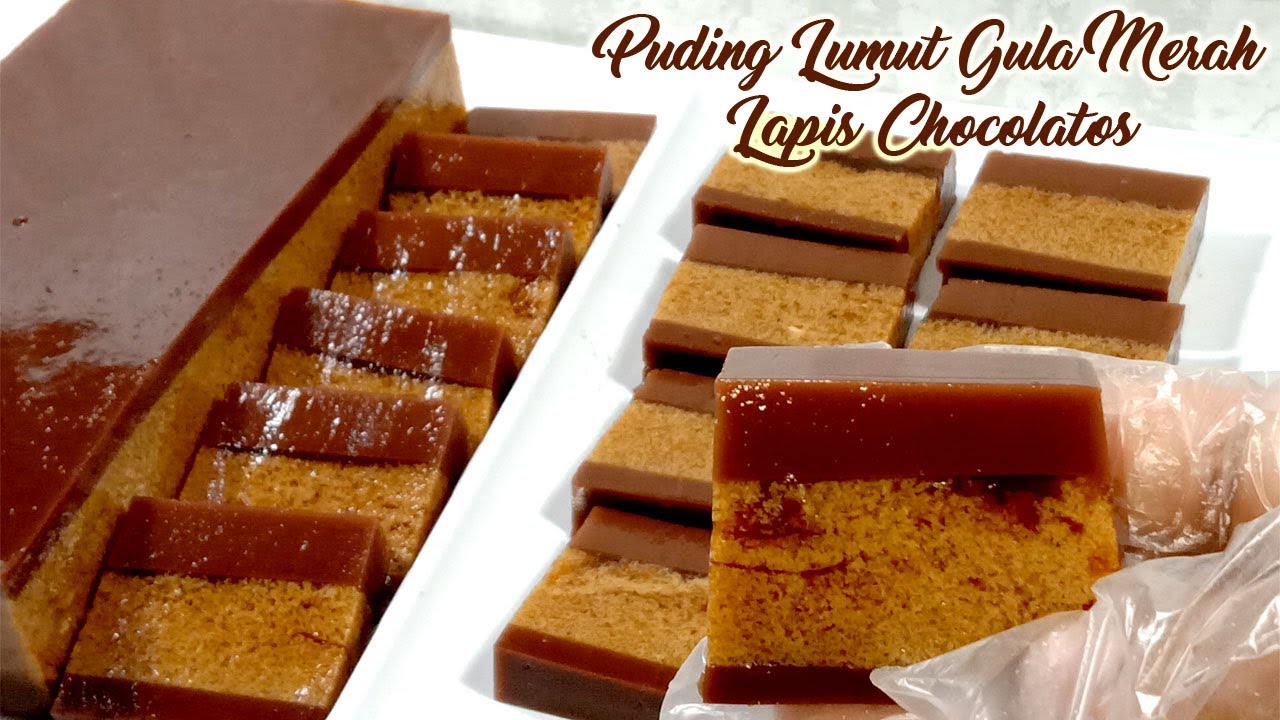 PUDING LUMUT GULA MERAH LAPIS CHOCOLATOS