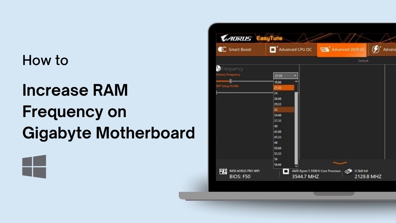 How to Increase RAM Frequency on Gigabyte Motherboard