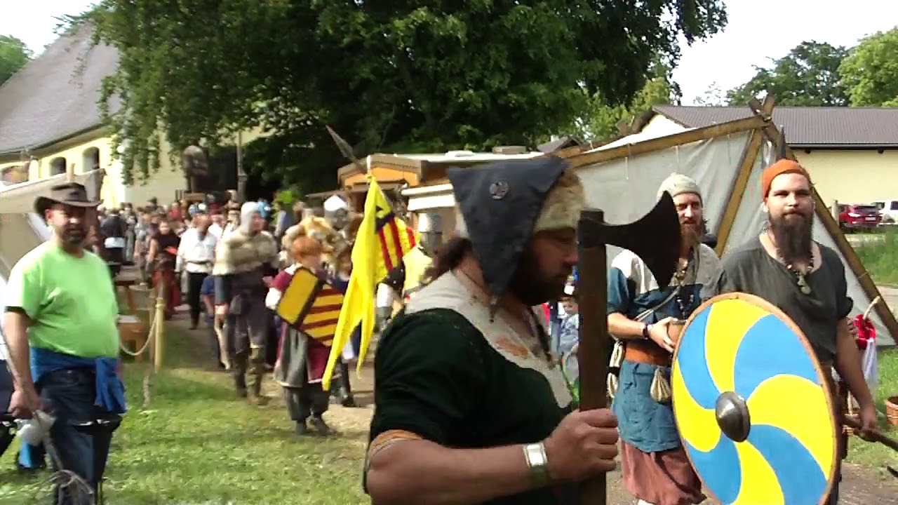 Umzug Mittelaltermarkt Schloß Scherneck 2018