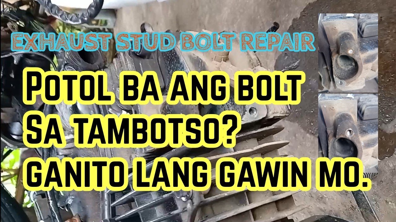 Paano tanggalin ang putol na tornilyo (exhaust stud bolt)