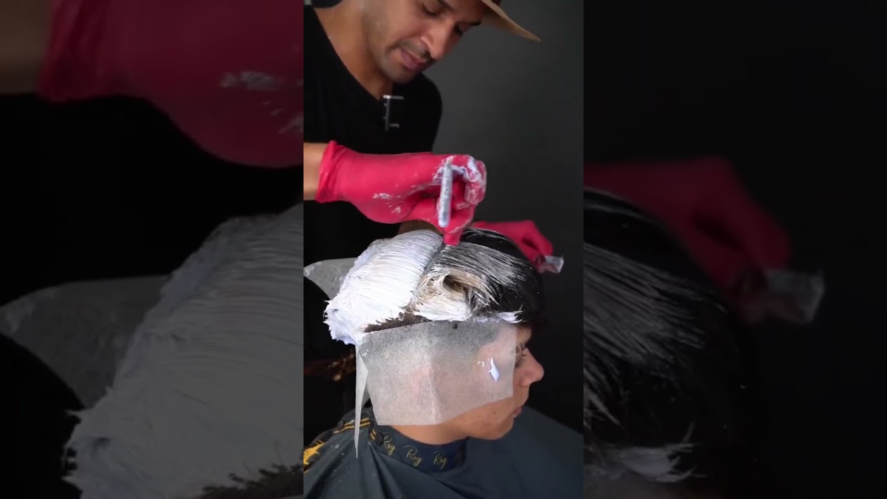 The Transformation Begins  Bleaching Dark Hai
