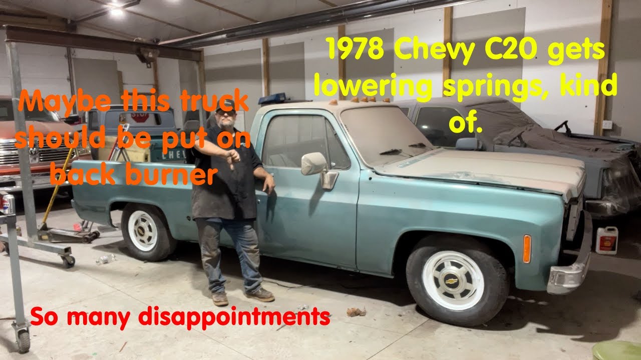 Lowering front of C10  C20 with coil springs #coilsprings  #lowering  #c10  #c20  #chevy  #truck