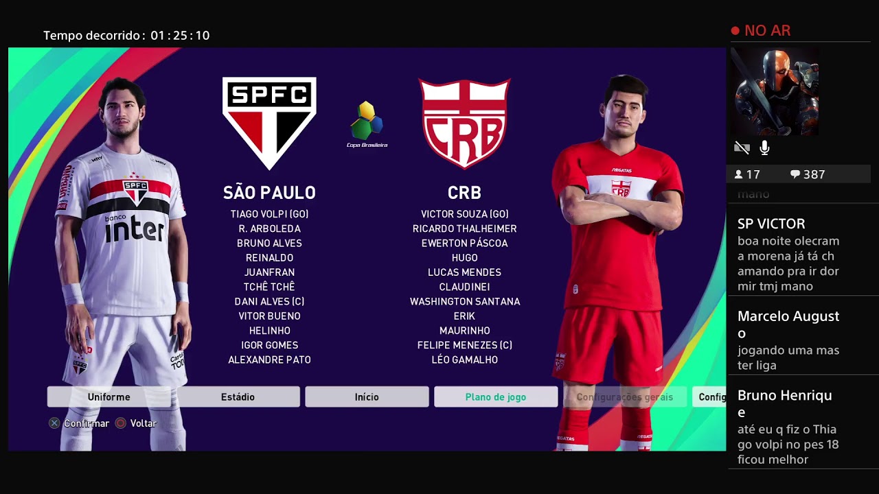 Transmiss&atilde;o ao vivo do PS4 de olecram42 PES 2021.