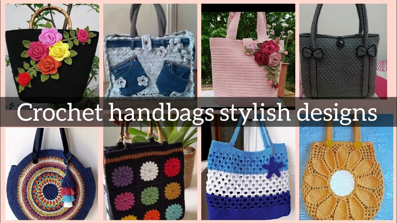 Crochet handbags stylish designs for women #crochet 