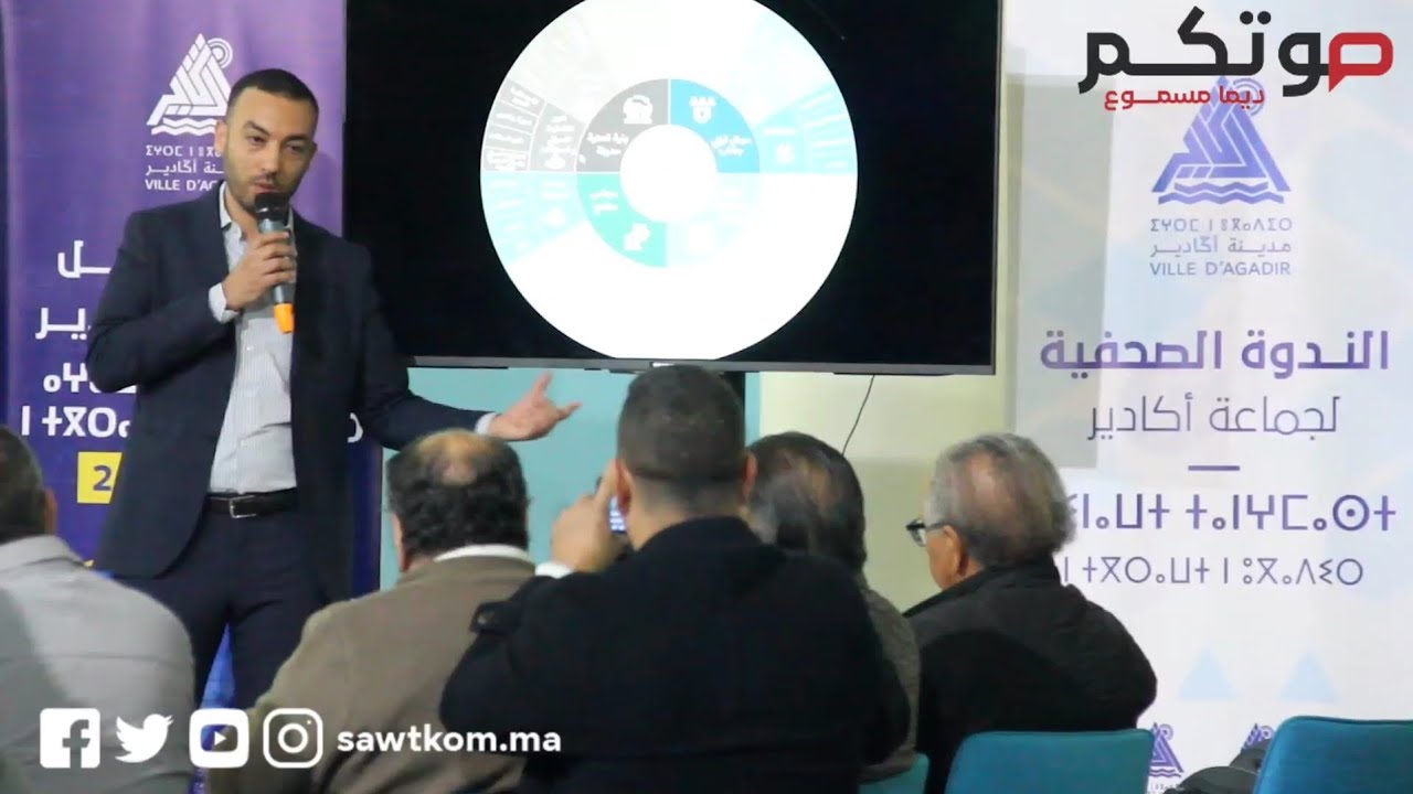 جماعة أكادير: ندوة صحفية لتقديم برنامج عمل الجماعة 2022-2027