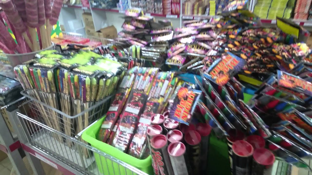 Fireworks shop in Poland