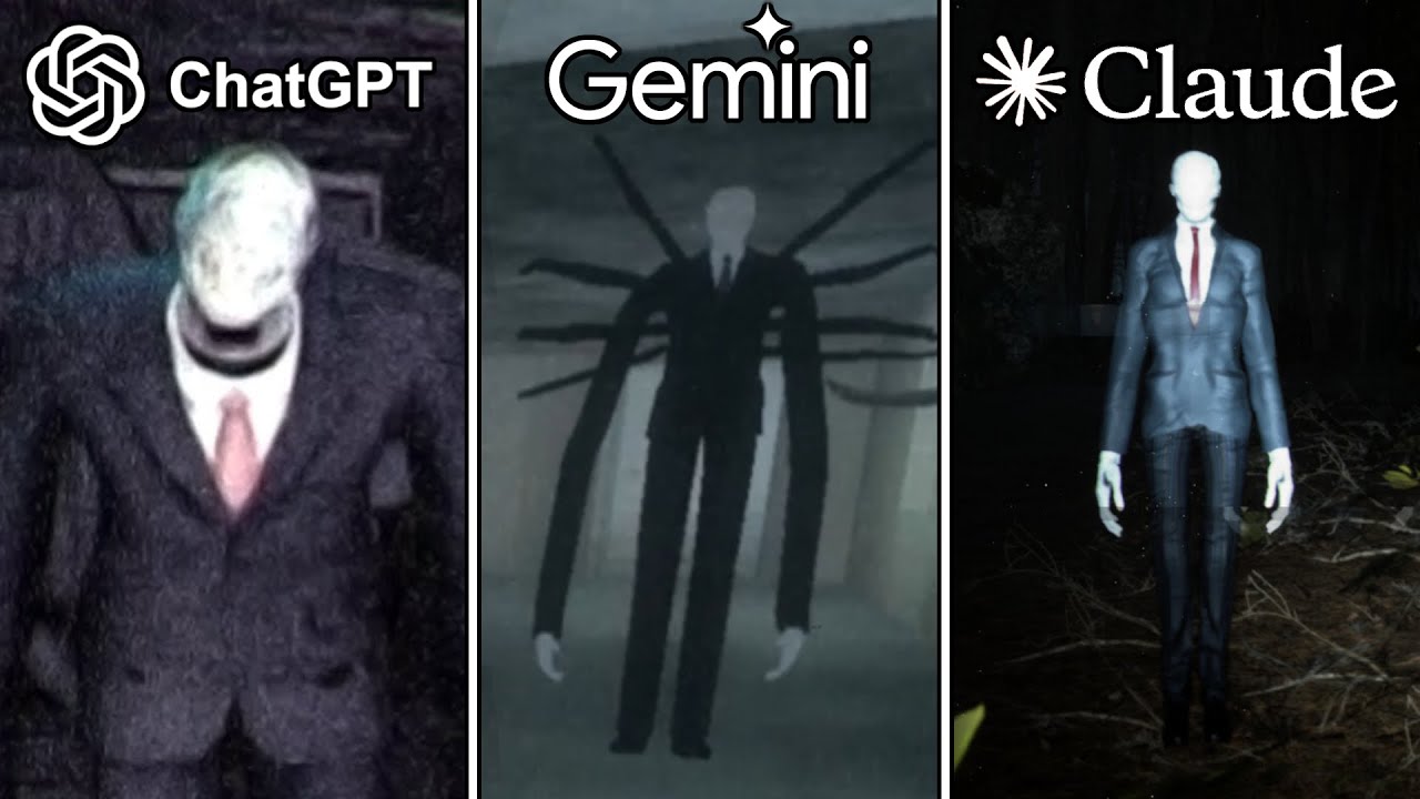 ChatGPT vs Gemini vs Claude Make Slender Man From Scratch