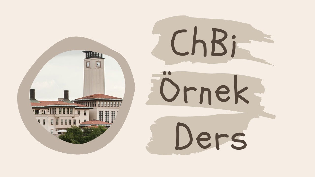 Koç Üniversitesi Kimya ve Biyoloji Mühendisliği Örnek Ders