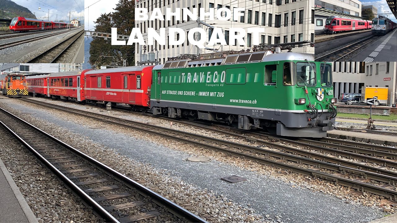 Züge beim Bahnhof Landquart | Trains at Landquart station (2019)