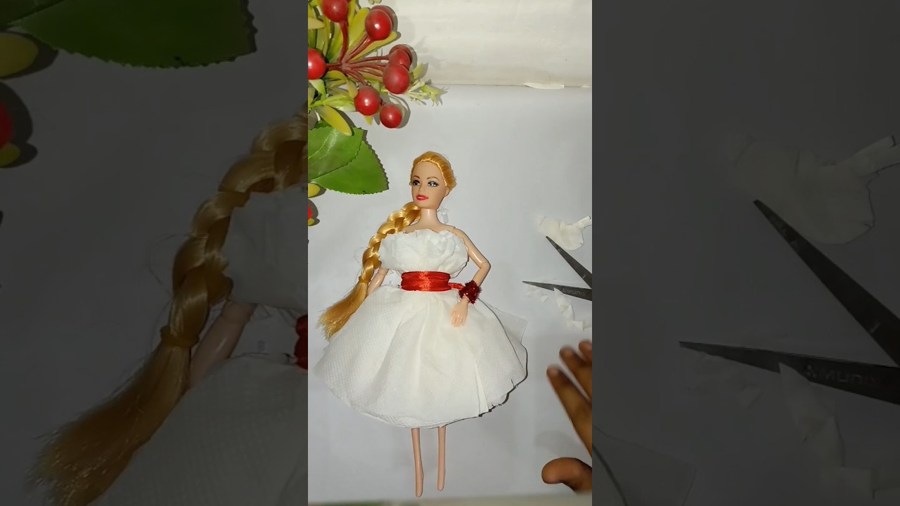 Using Tissue Paper Try This Beautiful Dress 🥰💃🤪 #shorts #short #fashion #diy