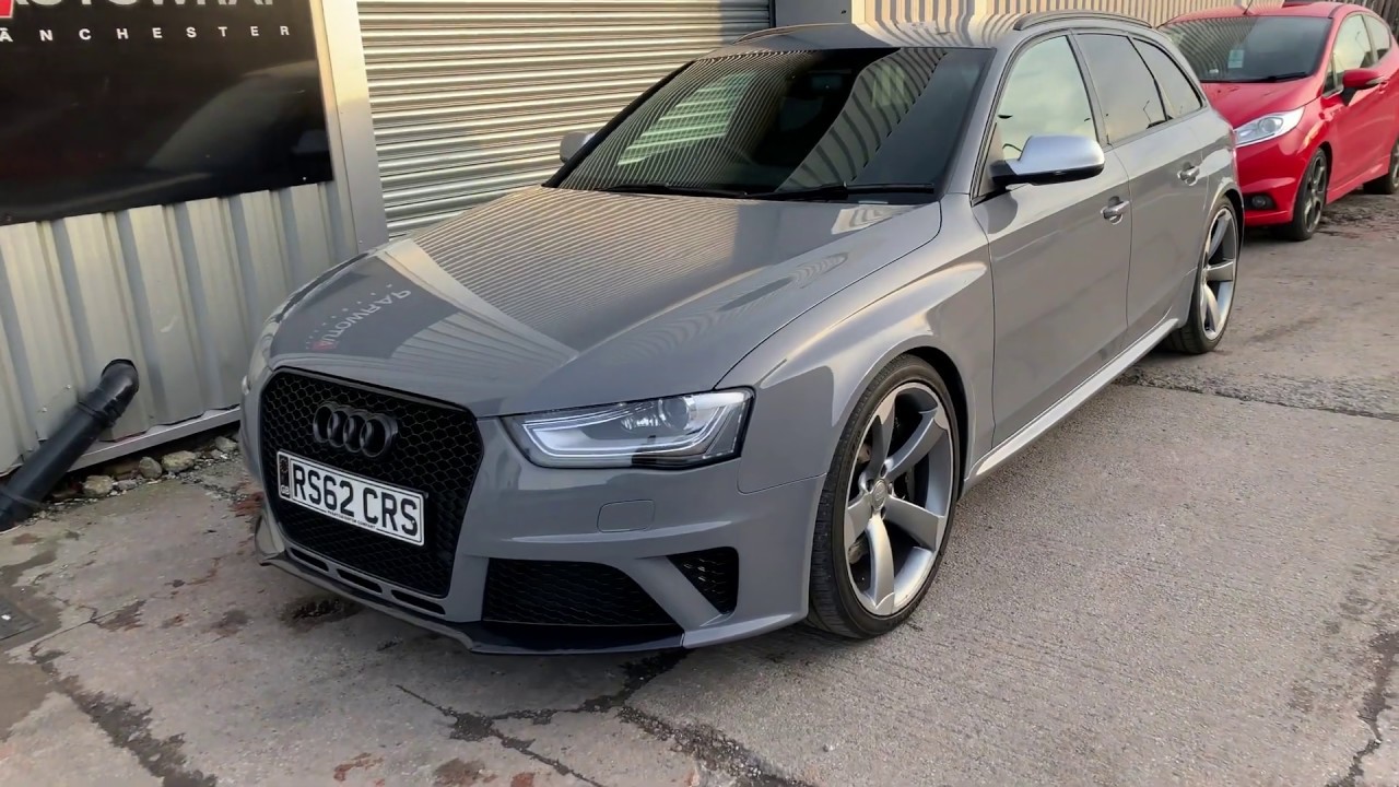 Vehicle Wrapping in Manchester - Audi RS4 Full Car Wrap