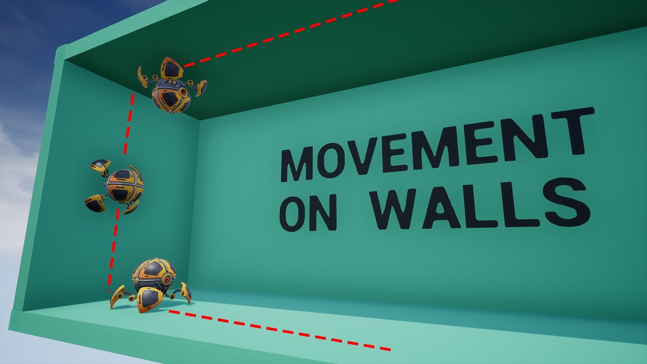 Unreal Spider Movement - Moving on surfaces with any angle
