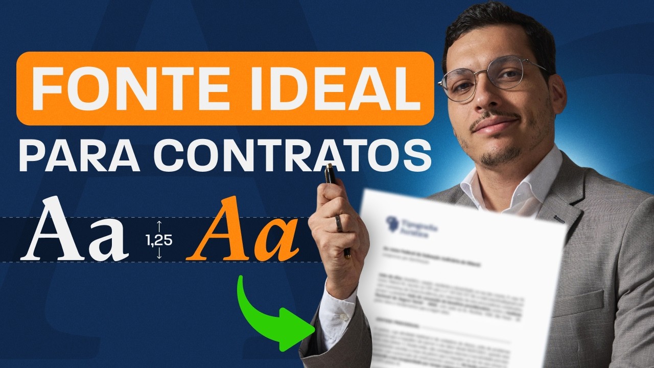 Qual é a MELHOR FONTE para contratos? Não erre mais.