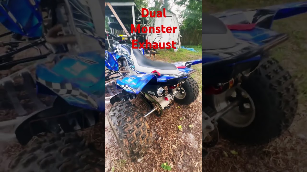 Dual Monster Exhaust Raptor 700r