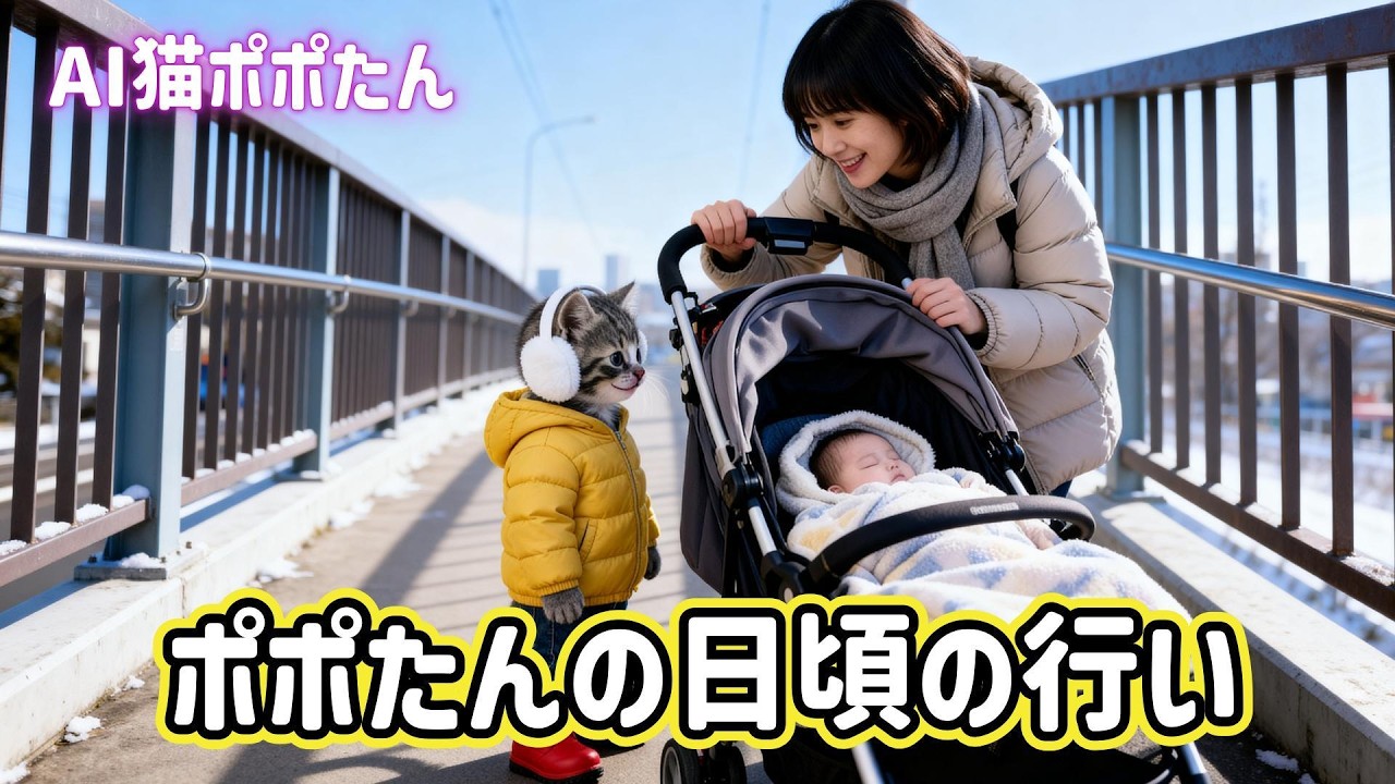 AI猫ポポたん 日頃の行い 徳を積んだらちょっぴり良いことが起こる？