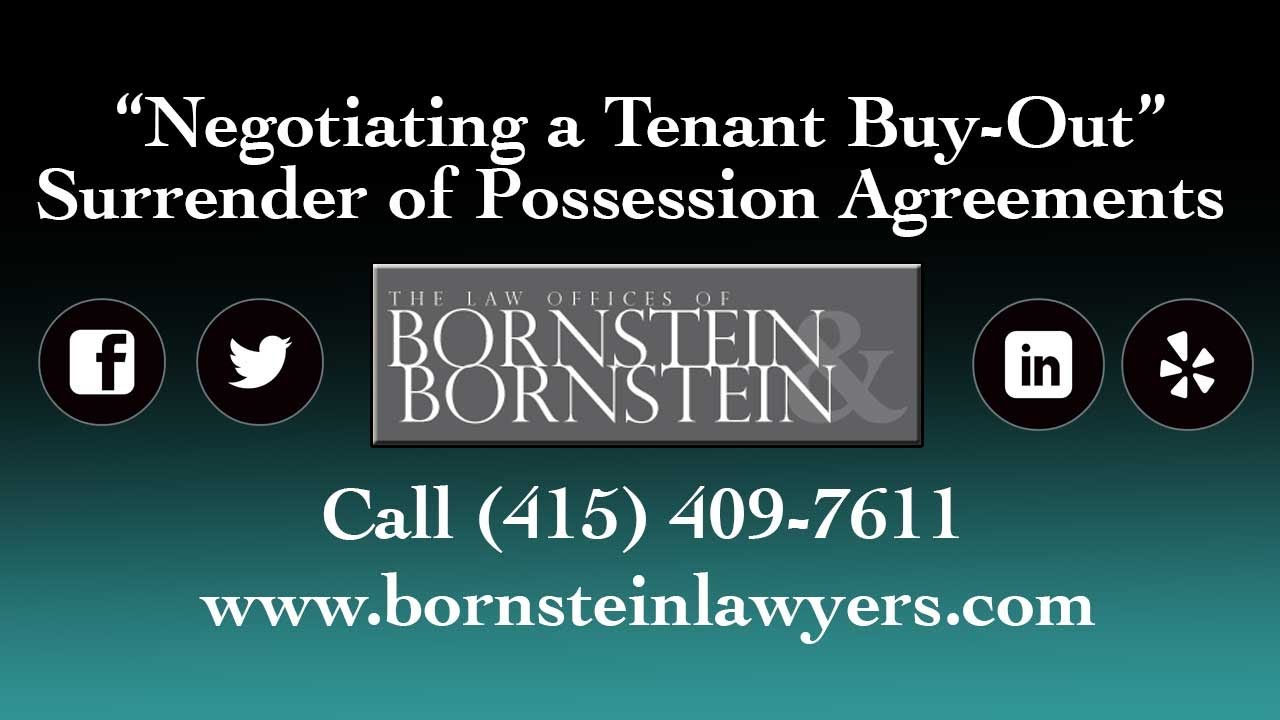 How to Negotiate a Tenant Buy-Out in San Francisco