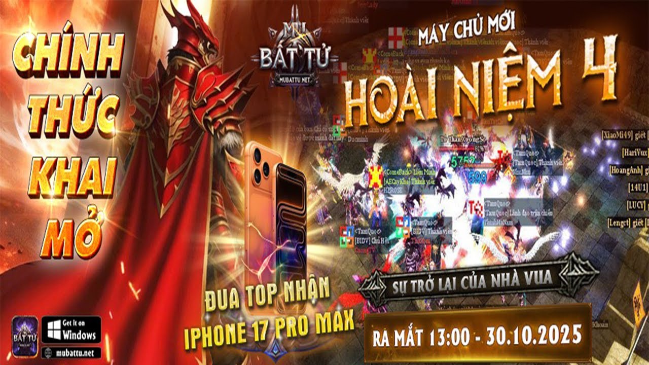 🔴Mu Online Mu Bất Tử Ss2 MU PC Open Chính Thức Vào Lập Guild Đua TOP Nào Anh Em