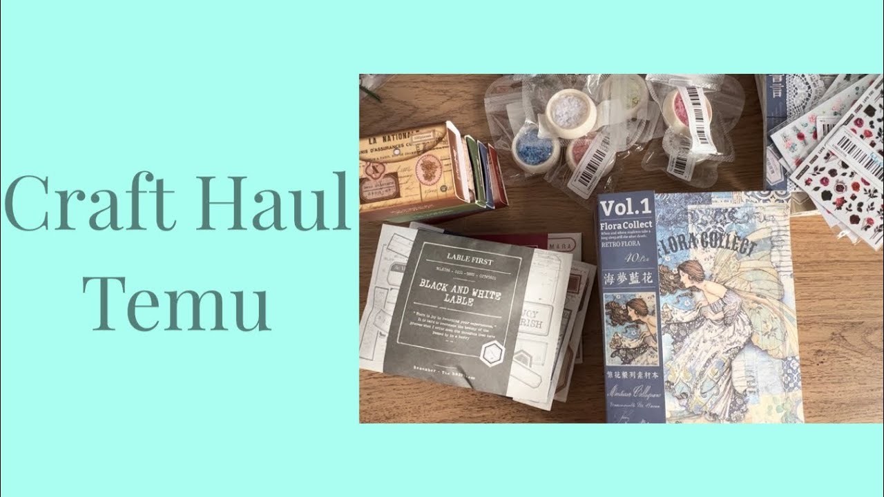 Temu Craft Haul — бумага, наклейки и многое другое