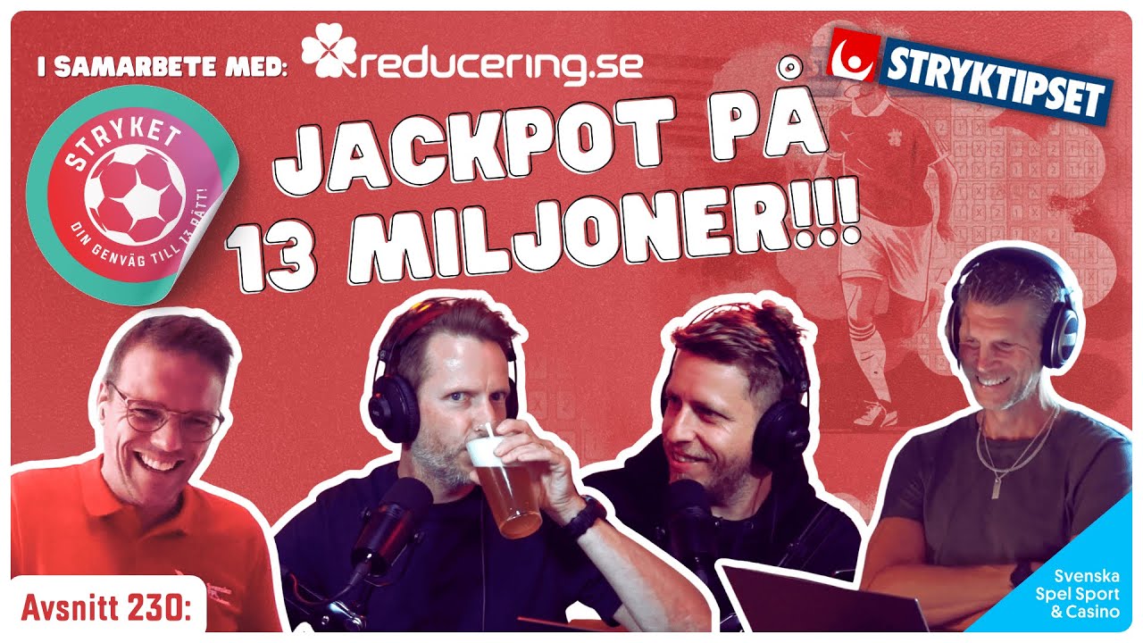 Jackpot och full genomgång av kupongens alla matcher med Söderberg och Norrström | Stryket ep. 230