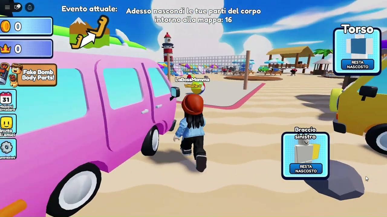 Roblox 👀 | Nascondiamo le parti del corpo… poi parte la CACCIA! Chi vincerà?