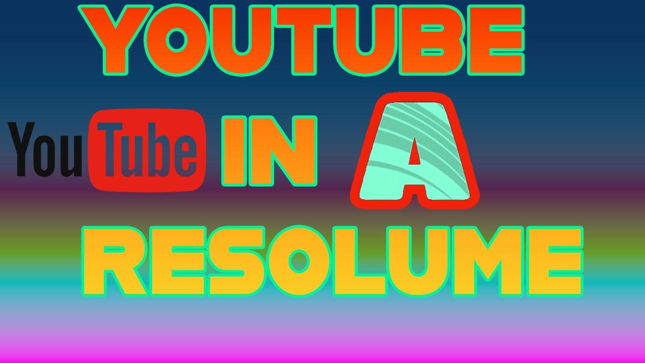 best way to capture youtube video in resolume?