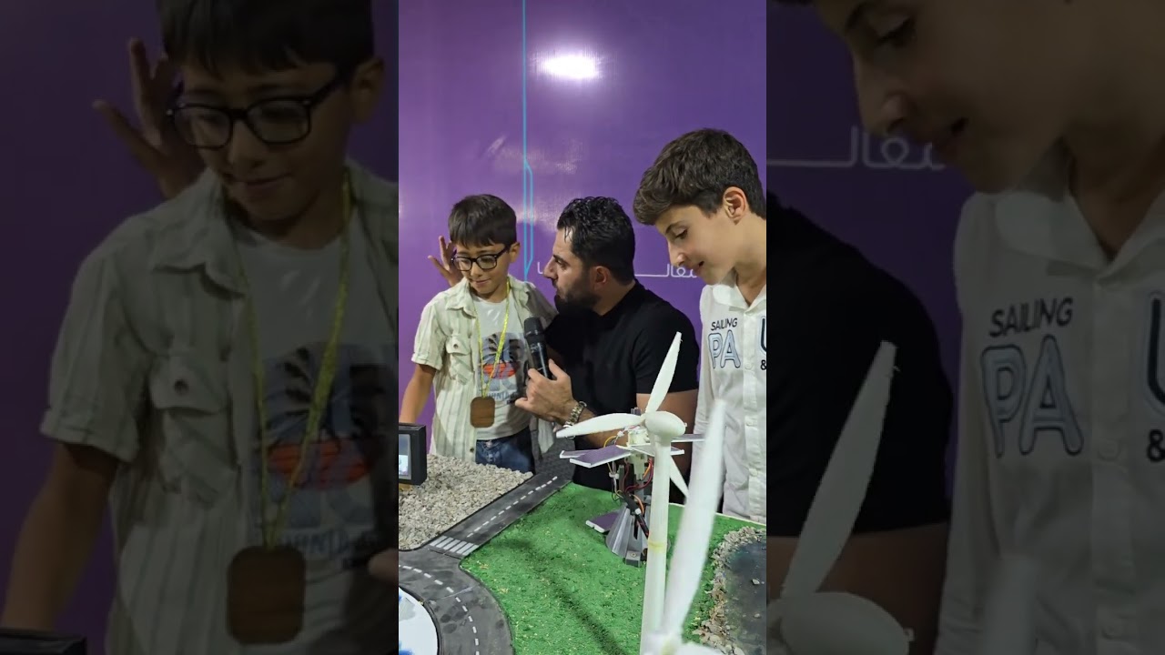 مواهب مذهلة أطفال سوريين مشاركين في معرض الريبوت etc لهذا العام .