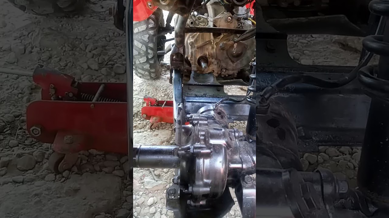 transmissão traseira do quadriciclo fourtrex 420.