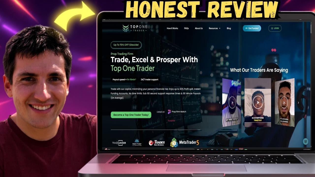 Обзор TopOne Trader 2025: мгновенные выплаты от проп-фирмы с 90% объяснением