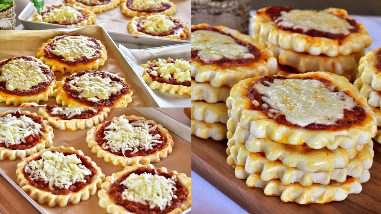 فطائر المحمره بالجبنه بانجح عجينه لكافة انواع المناقيش Syrian Muhammara pies