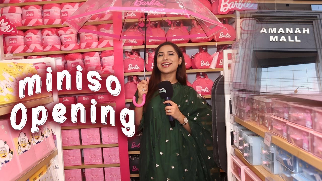 Miniso Re Opening in Amanah Mall Link Road Lahore | Sajal Malik Interviews