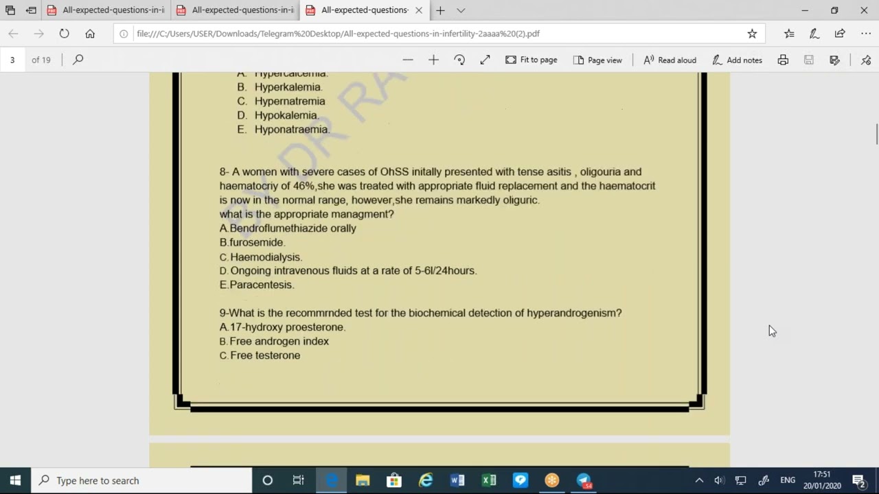 All expected questions in Infertility Module | MRCOG Part 2 | Dr. Rasha Homida