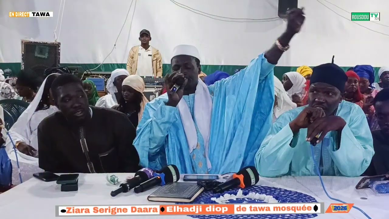 Ziara annuel de tawa mosquée édition 2026 sur la chaîne de rousdou tv @WalfadjriTV @dfmtvreligion 