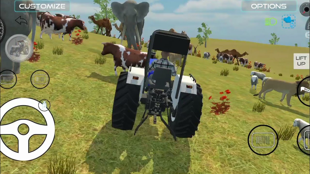 Modren tractor framing driving Indian vehicles simulator 3d game _ New tractor game sonalika 