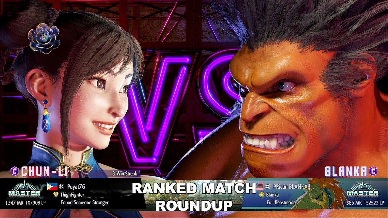 Kuya Kalbo SF6 Ranked Match Roundup. Chun Li Master Rank [Hori Fight Stick]