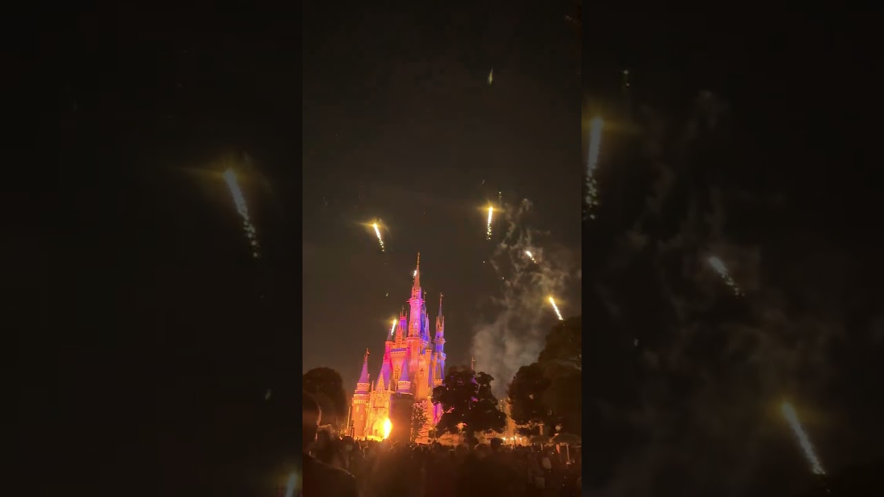 Tokyo Disneyland - Fire works at Cinderella castle 