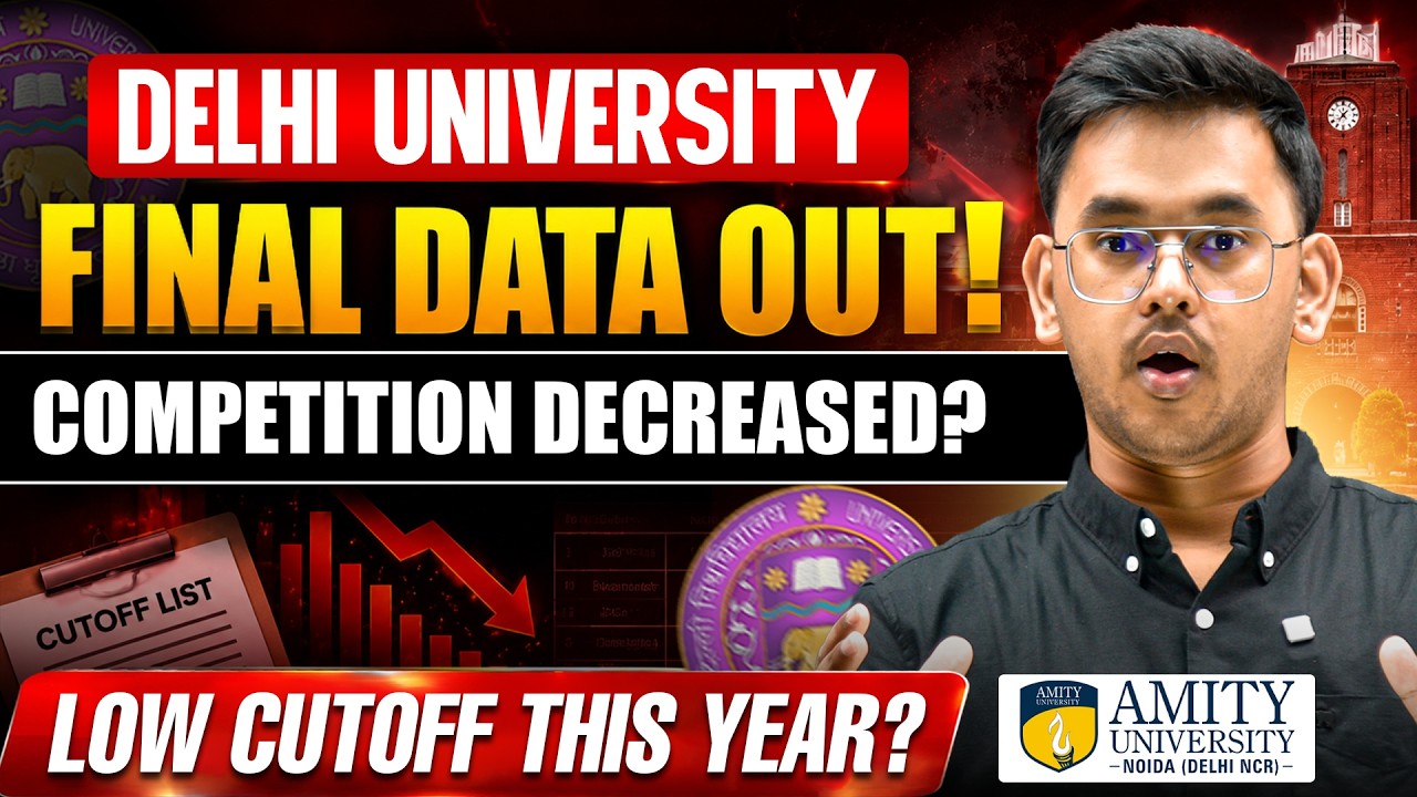 DU Cutoff Down?😱 | DU Final Shocking Data Out! | DU Cutoff 2026 Lower Than Expected | CUET UG 2026