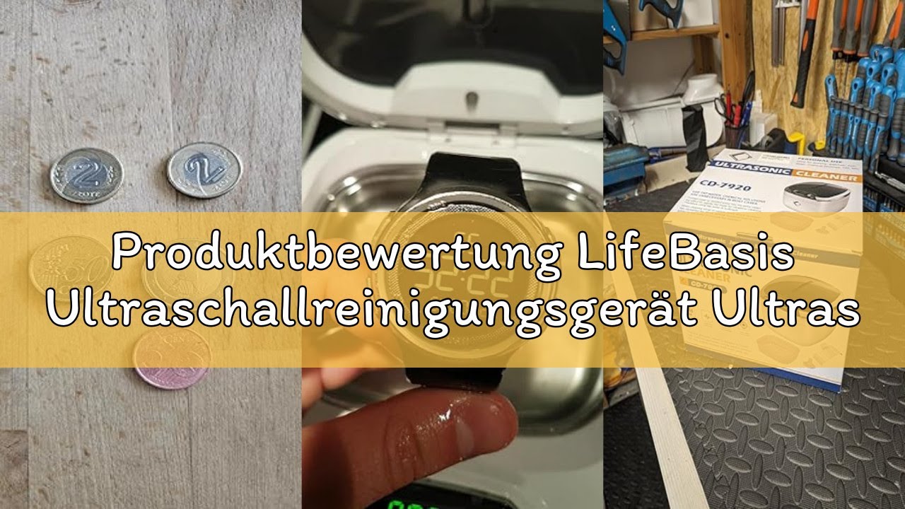 Produktbewertung LifeBasis Ultraschallreinigungsgerät Ultraschallreiniger Brillenreinigungsgerät 850