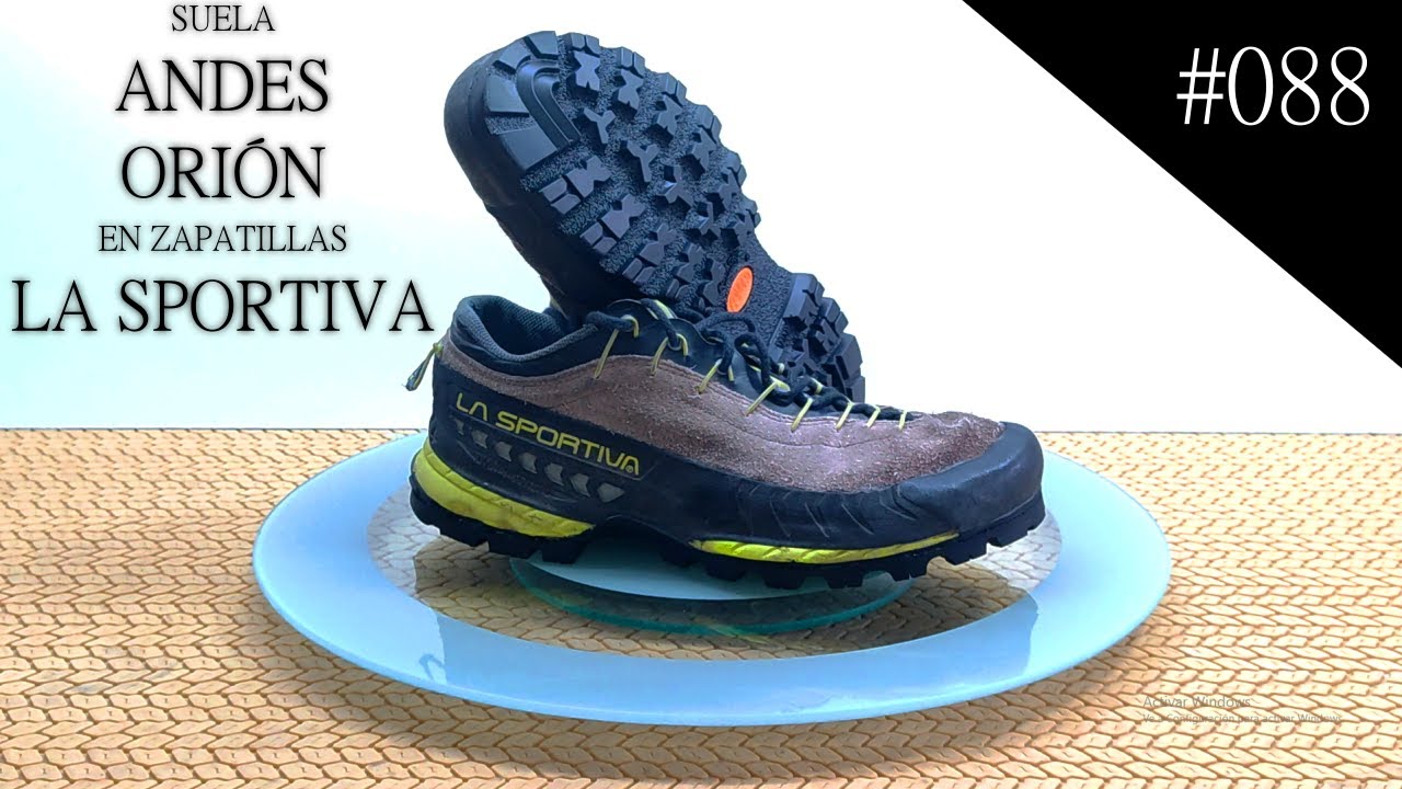 #088 Resolado de zapatillas La Sportiva con suela Orión de Andes.