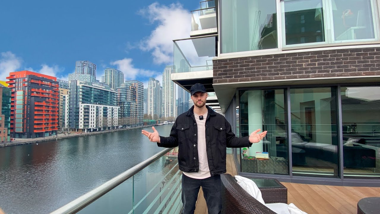 Inside a &pound;1,500,000 Canary Wharf London duplex apartment with an outdoor terrace