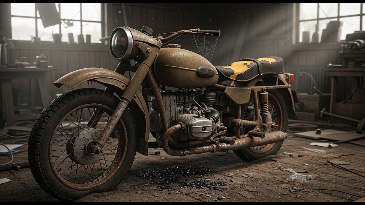 ASMR Motorcycle Restoration | Soviet Ural M-72 Motorcycle Full Rebuild from Total Rust Condition