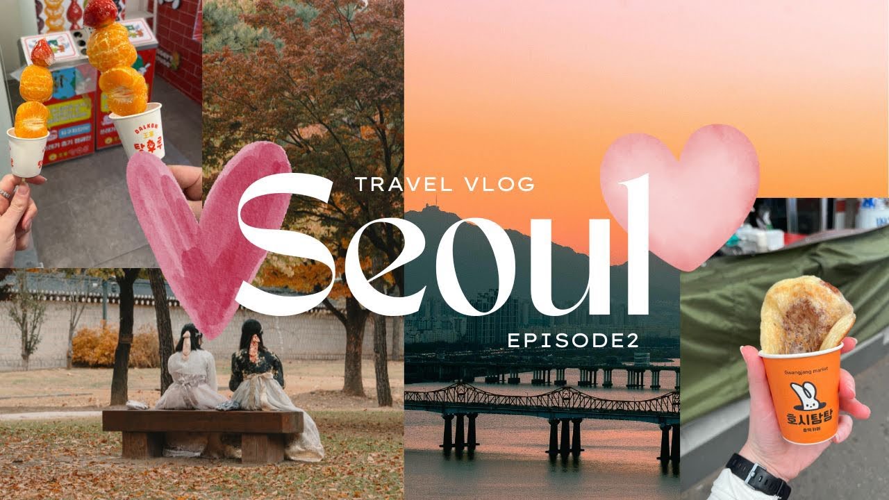 I Spent a Day in Seoul… Myeongdong, Seoul Tower & Famous Cafes ☕️🐻✨
