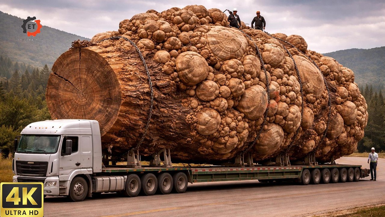 From Giant Trees to Luxury Tables | Inside Extreme Wood Processing Factory